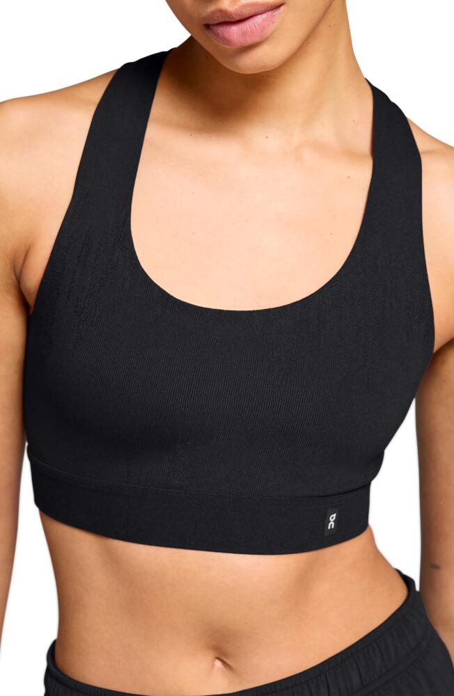 On Pace Sports Bra in Black Cover