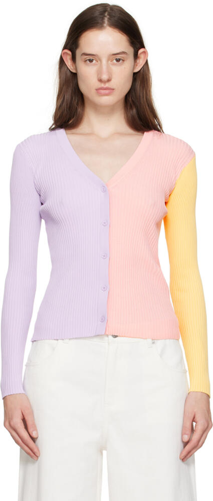 Staud Purple & Pink Cargo Cardigan Cover