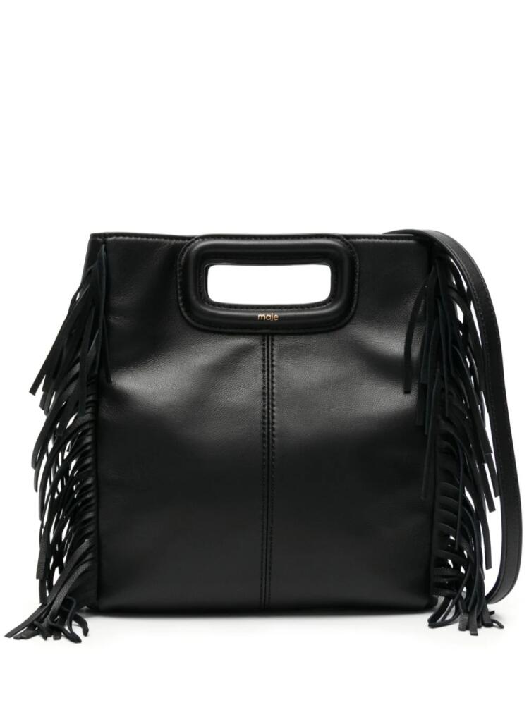 Maje M leather tote bag - Black Cover