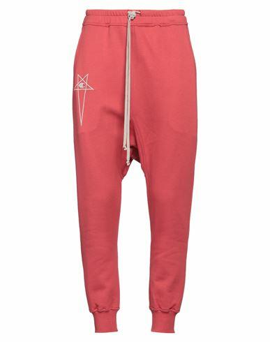 Rick Owens X Champion Man Pants Coral Cotton Cover