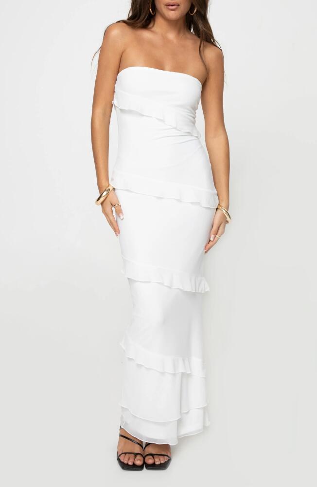 Princess Polly Lasher Strapless Maxi Dress in White Cover