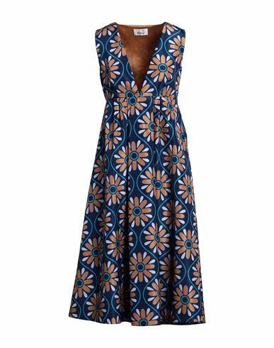 Niū Woman Midi dress Navy blue Polyester Cover