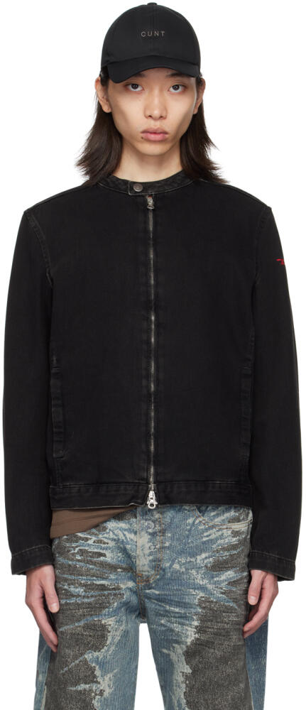 Diesel Black D-Glory Denim Jacket Cover