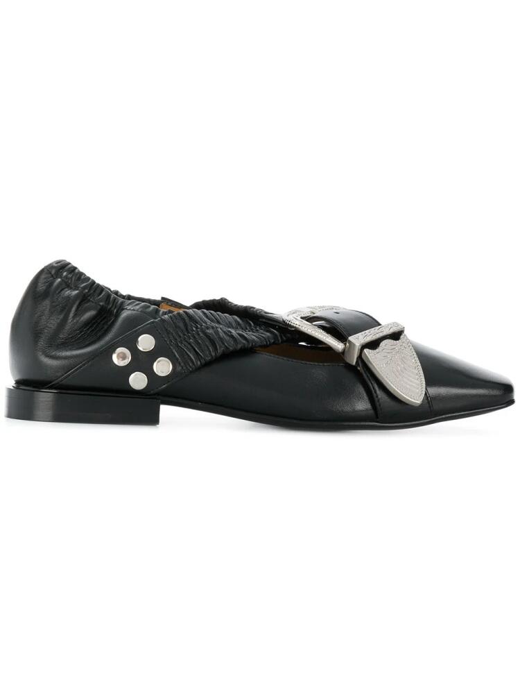 Toga Pulla buckle strap detail ballerinas - Black Cover