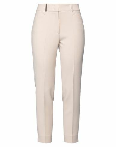 Peserico Woman Pants Ivory Polyester, Viscose, Cotton, Elastane Cover