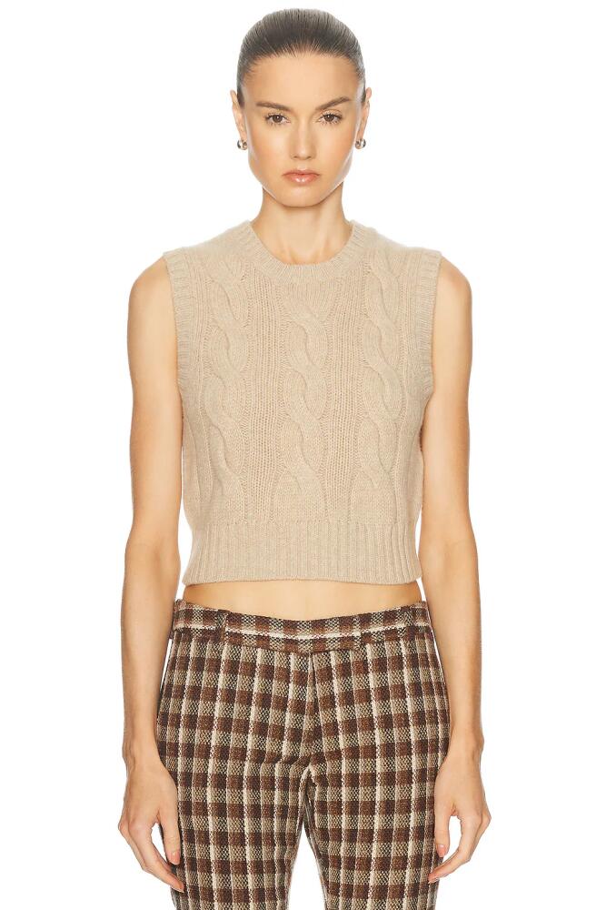 Polo Ralph Lauren Sleeveless Sweater in Taupe Cover