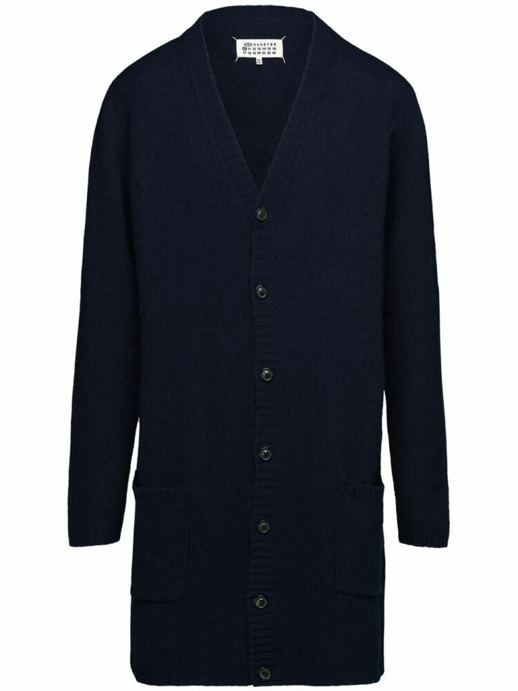 Maison Margiela V-neck wool cardigan - Blue Cover