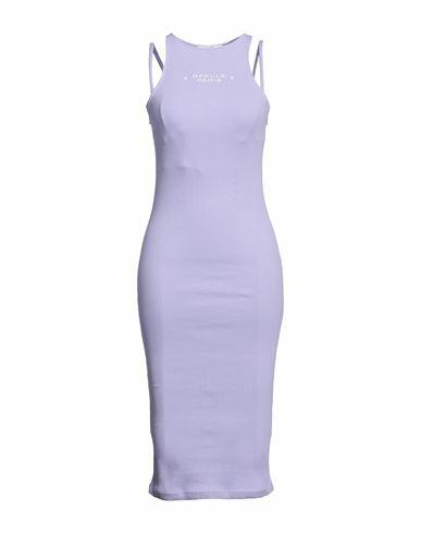 Gaëlle Paris Woman Midi dress Lilac Cotton, Elastane Cover