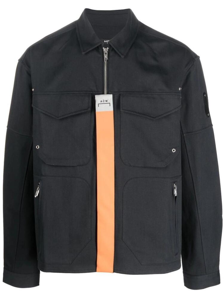 A-COLD-WALL* Stria shirt jacket - Black Cover