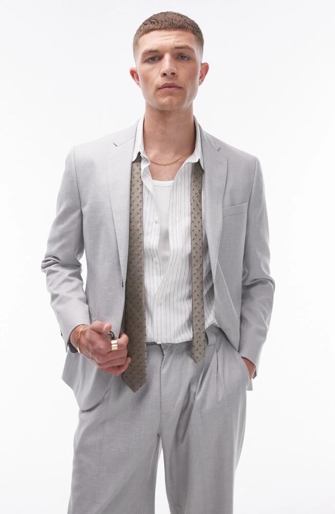 Topman Slim Fit Light Grey Sport Coat Cover