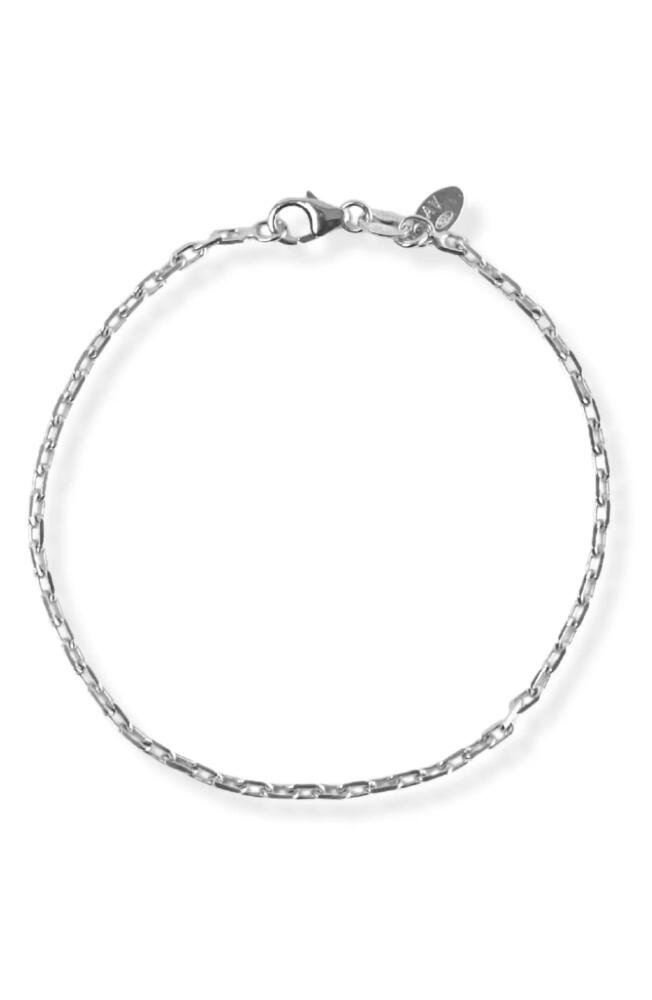 Argento Vivo Sterling Silver Paper Clip Chain Bracelet Cover