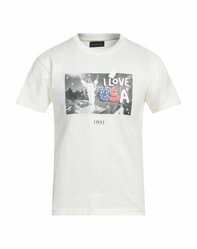 Throwback. Man T-shirt White Cotton Cover