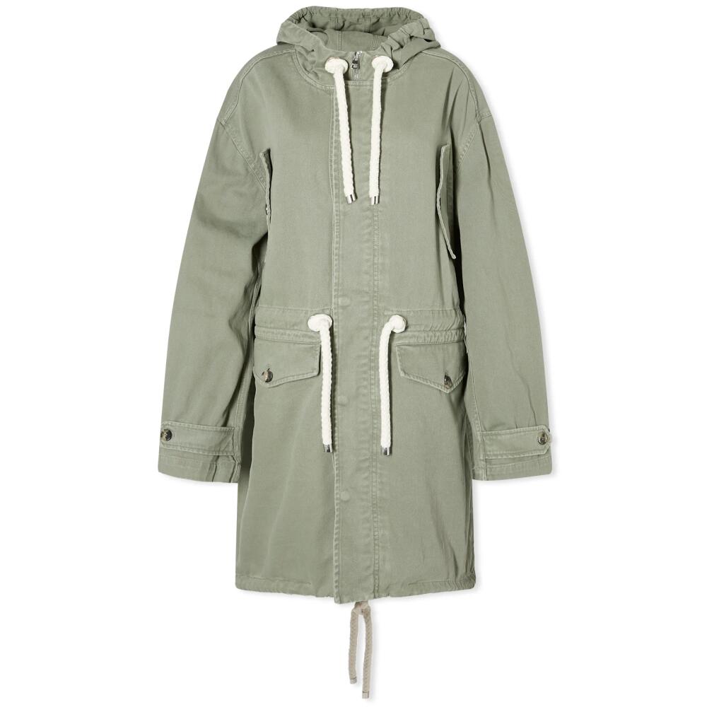 JW Anderson Women's Lightweight Parka Jacket in Green Cover