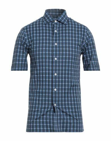 Dunhill Man Shirt Blue Cotton Cover