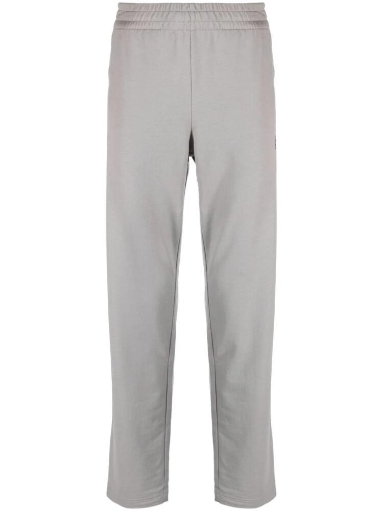 Ea7 Emporio Armani logo-appliqué slim-cut track pants - Grey Cover