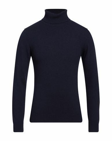 Seventy Sergio Tegon Man Turtleneck Midnight blue Wool, Cashmere Cover