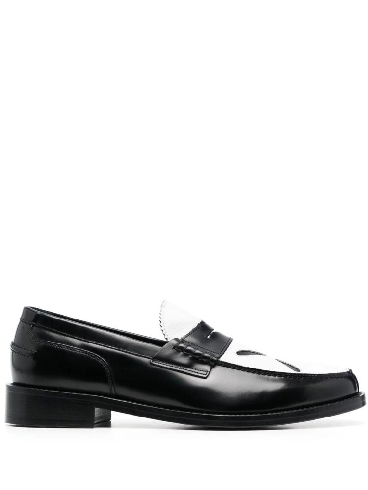 Stefan Cooke Slashed leather loafers - Black Cover