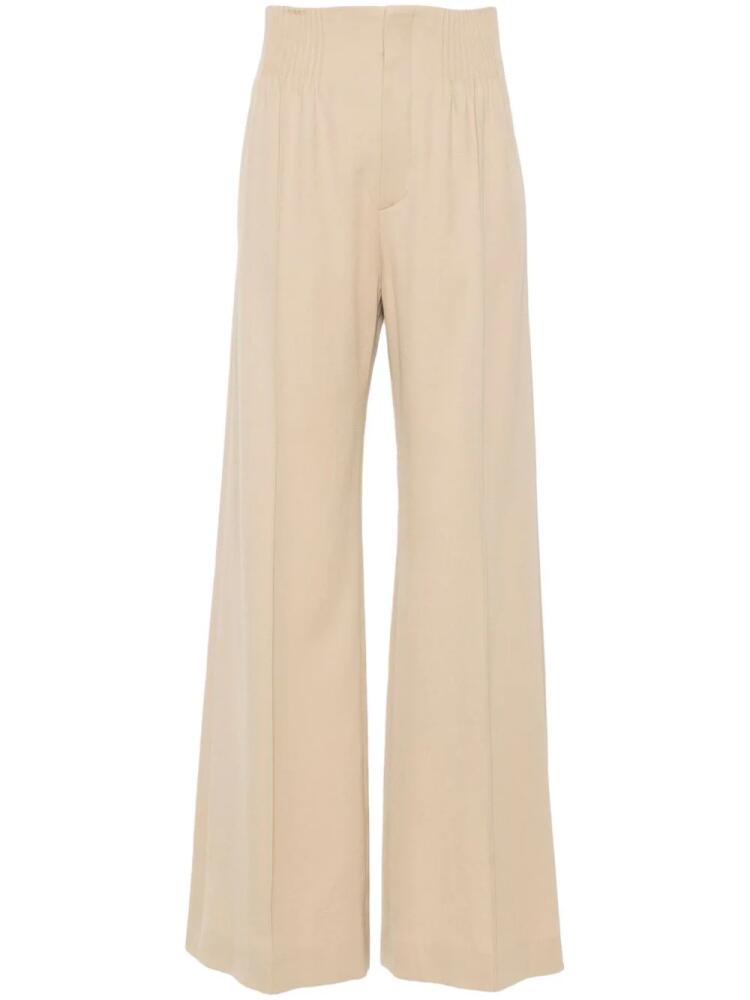 Chloé seam-detail wide-leg trousers - Neutrals Cover