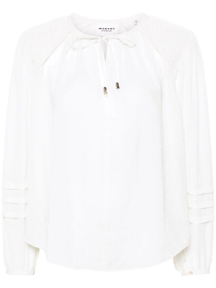 MARANT ÉTOILE Lamaya crepe blouse - Neutrals Cover