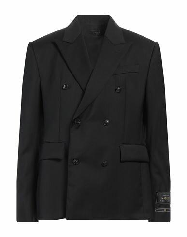 Amiri Man Blazer Black Wool Cover