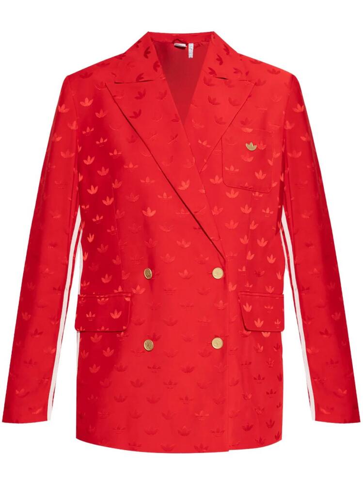 adidas monogram-jacquard blazer - Red Cover