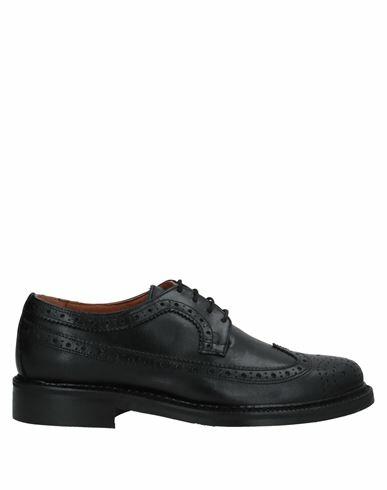 Bruno Verri Man Lace-up shoes Black Soft Leather Cover