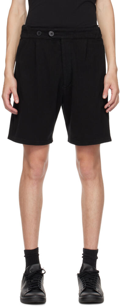 Les Tien Black Button-Fly Shorts Cover