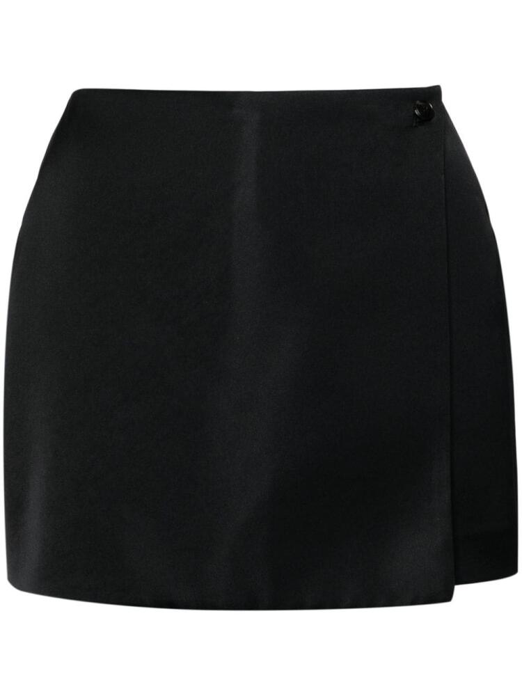 Nanushka Svana wrap skorts - Black Cover