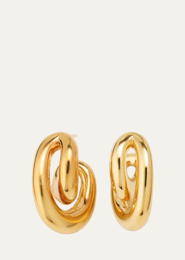 Charlotte Chesnais Gold Vermeil Initial Hoop Earrings Cover