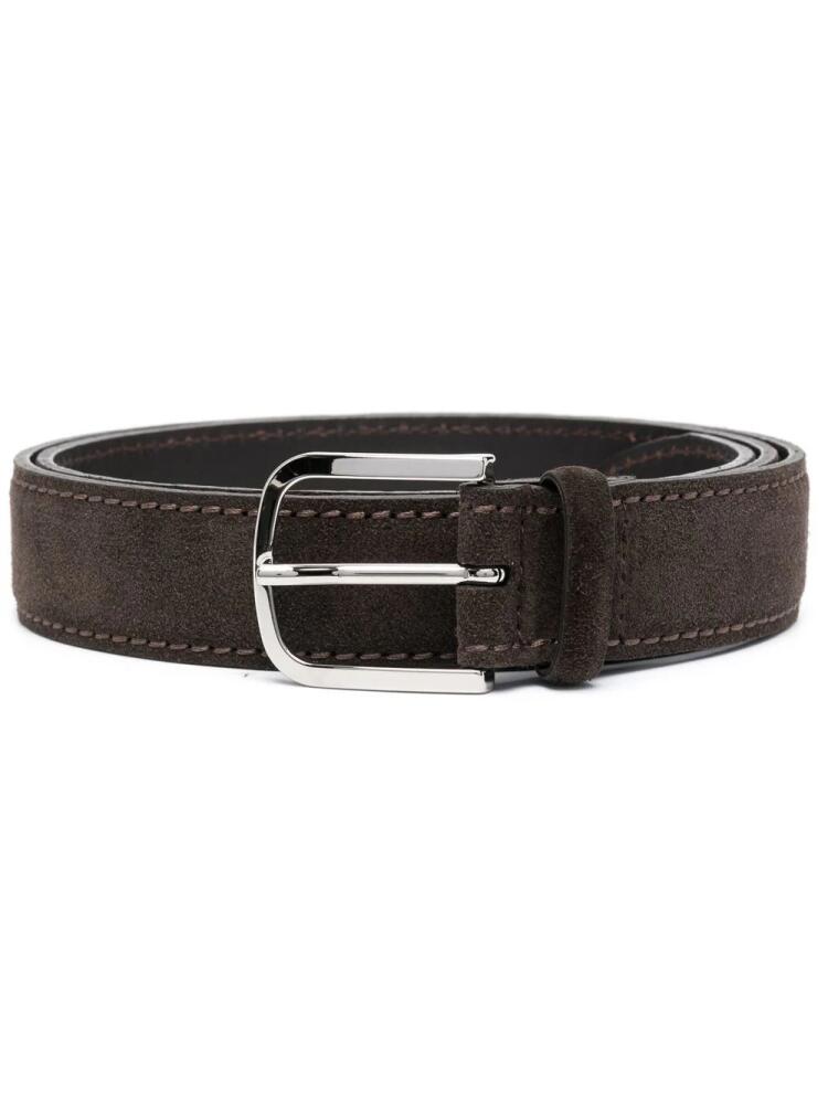 Orciani buckle-fastening leather belt - Brown Cover