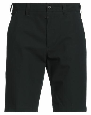 Alexander Mcqueen Man Shorts & Bermuda Shorts Black Cotton Cover