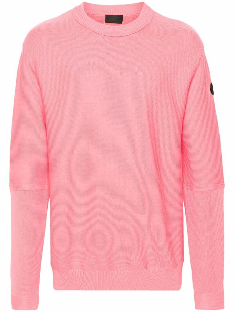 Moncler crew-neck cotton jumper - Pink Cover