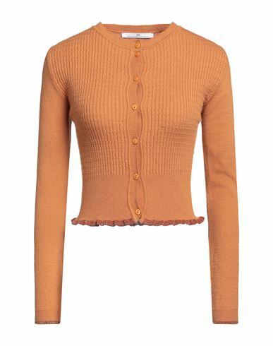 Mr Massimo Rebecchi Woman Cardigan Camel Viscose, Polyester, Polyamide, Metallic Polyester Cover