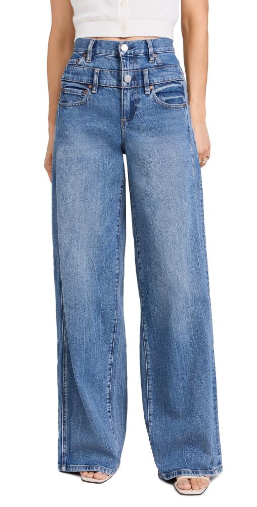 alice + olivia Double Waistband Cool Jeans Brooklyn Blue Cover