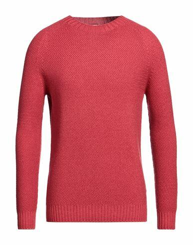 H953 Man Sweater Red Merino Wool Cover