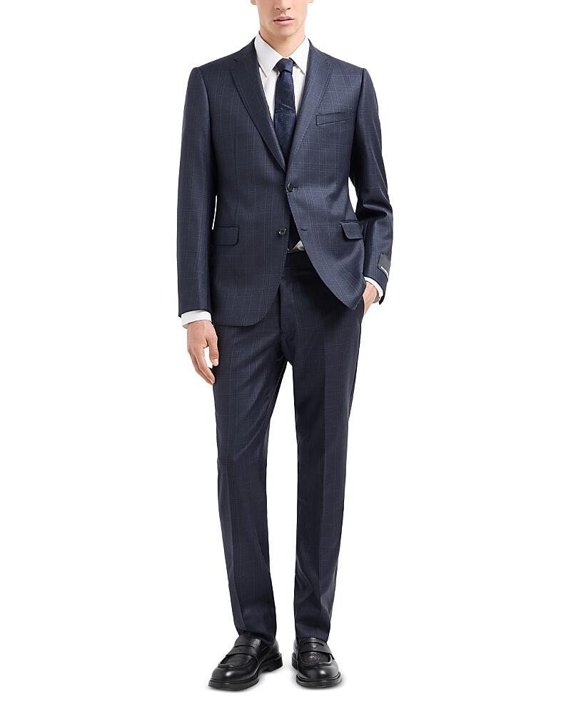 Emporio Armani Slim Fit Micro Stripe Wool Suit Cover