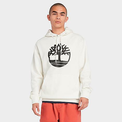 Timberland Men's Core Logo Hoodie in White/Vintage White Cover