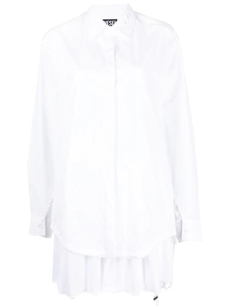 Diesel extra-fabric-detail shirt - White Cover