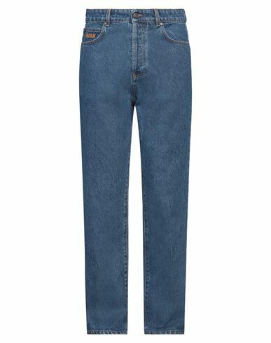 Msgm Man Jeans Blue Cotton Cover