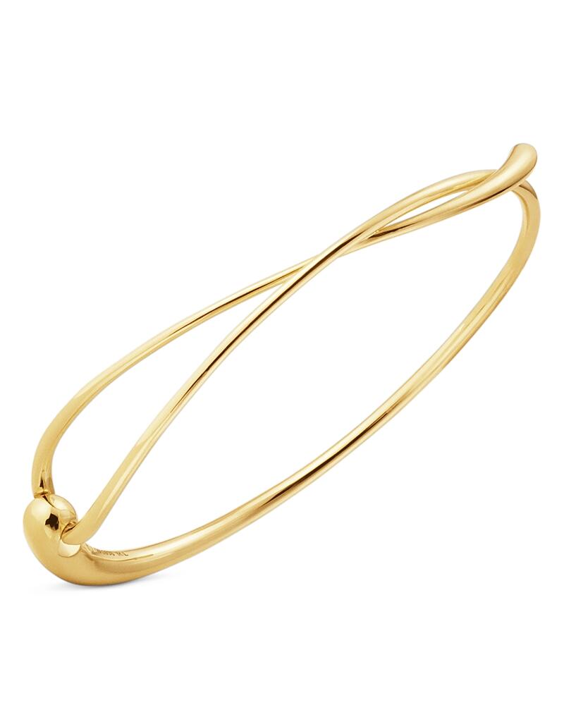 Georg Jensen 18K Yellow Gold Mercy Abstract Bangle Bracelet Cover