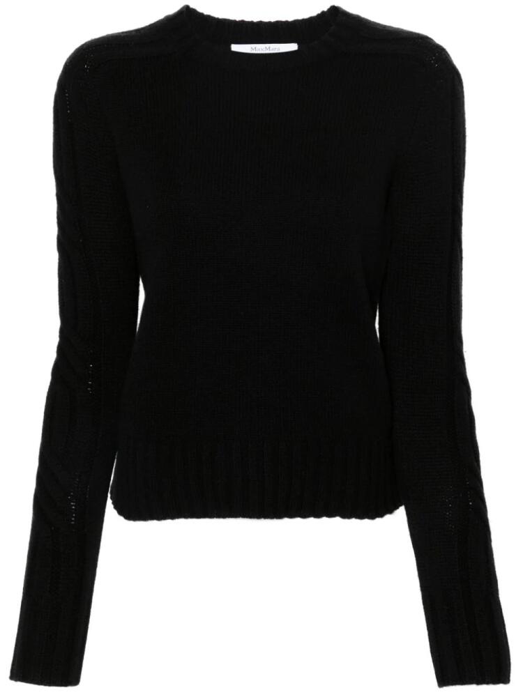 Max Mara knitted cashmere jumper - Black Cover