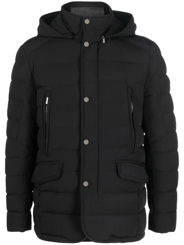 Moorer padded wool jacket - Black Cover