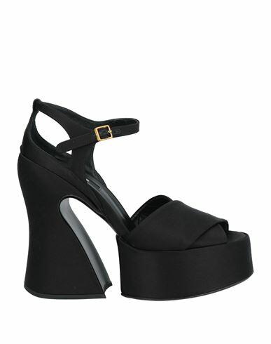 Rochas Woman Sandals Black Textile fibers Cover