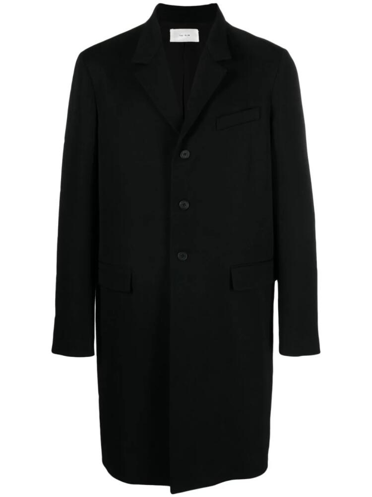 The Row Bernie wool midi coat - Black Cover