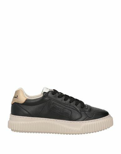 Voile Blanche Woman Sneakers Black Leather Cover