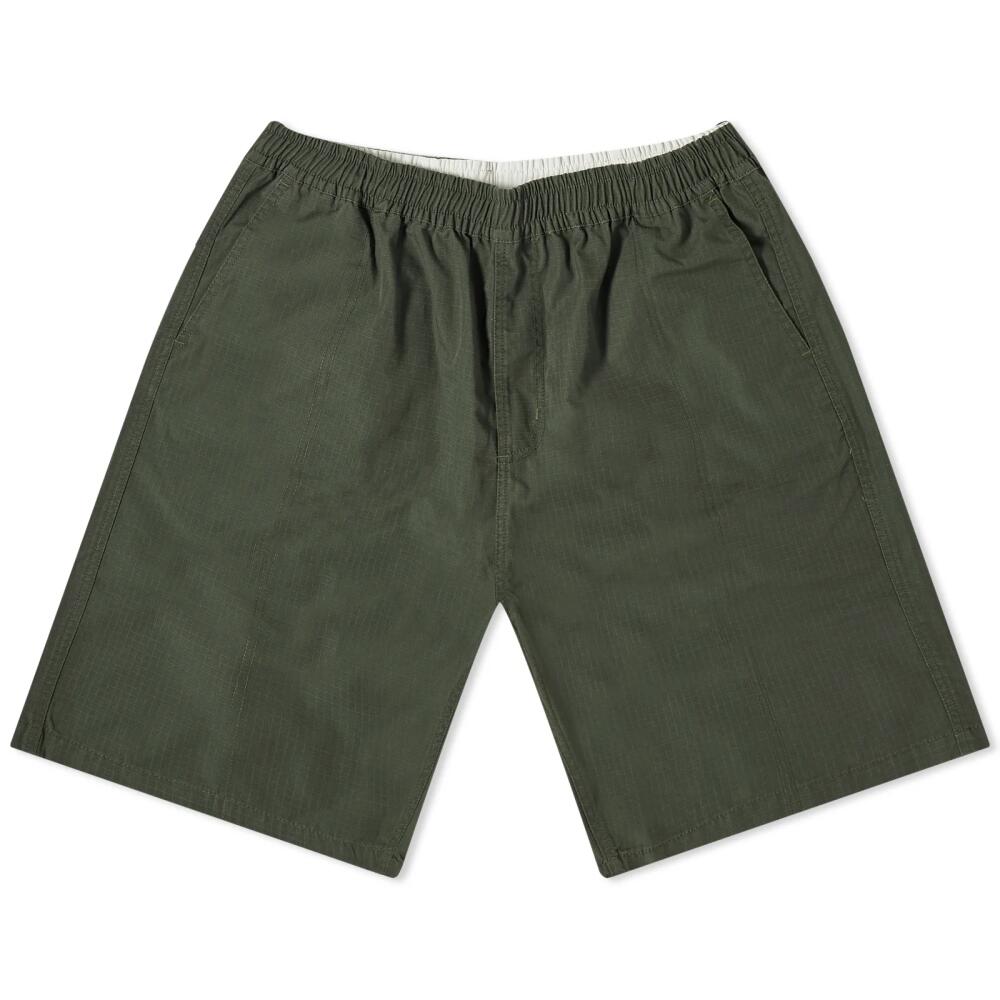 Lo-Fi Men's Easy Riptop Shorts in Washed Forest Cover