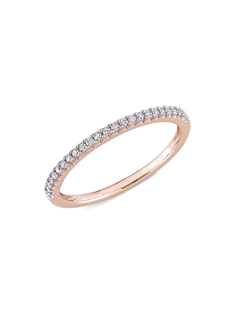 Sonatina Women's 14K Rose Gold & Diamond Ring Cover