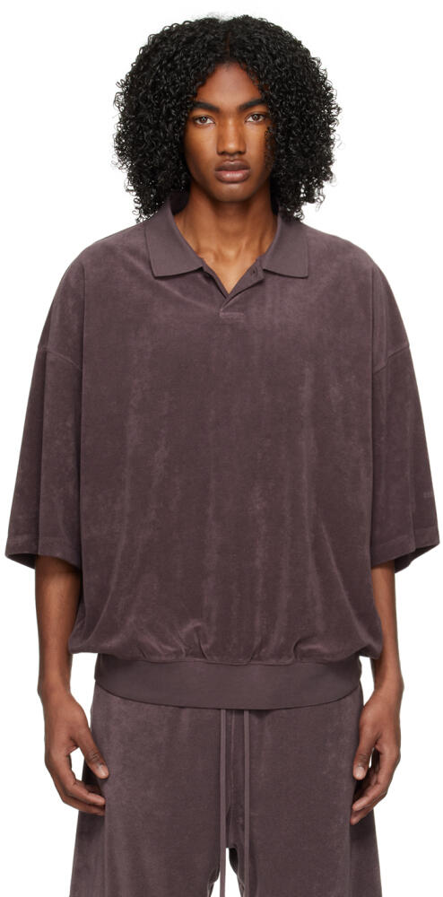 Fear of God ESSENTIALS Purple Single-Button Polo Cover