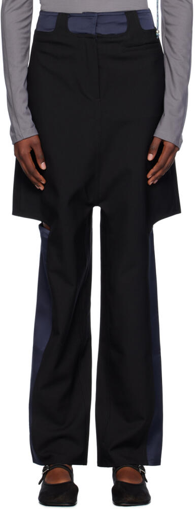 J.Kim Black & Navy Lazzat Classic Trousers Cover