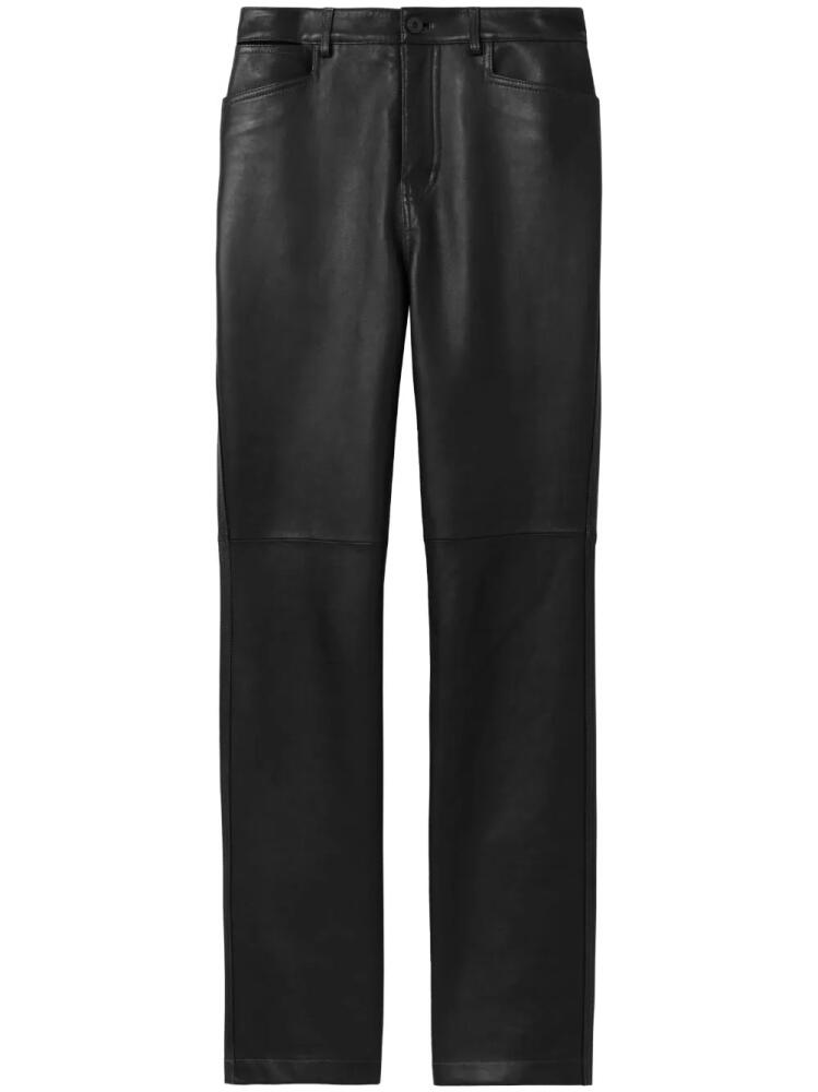 Proenza Schouler White Label leather straight-leg trousers - Black Cover